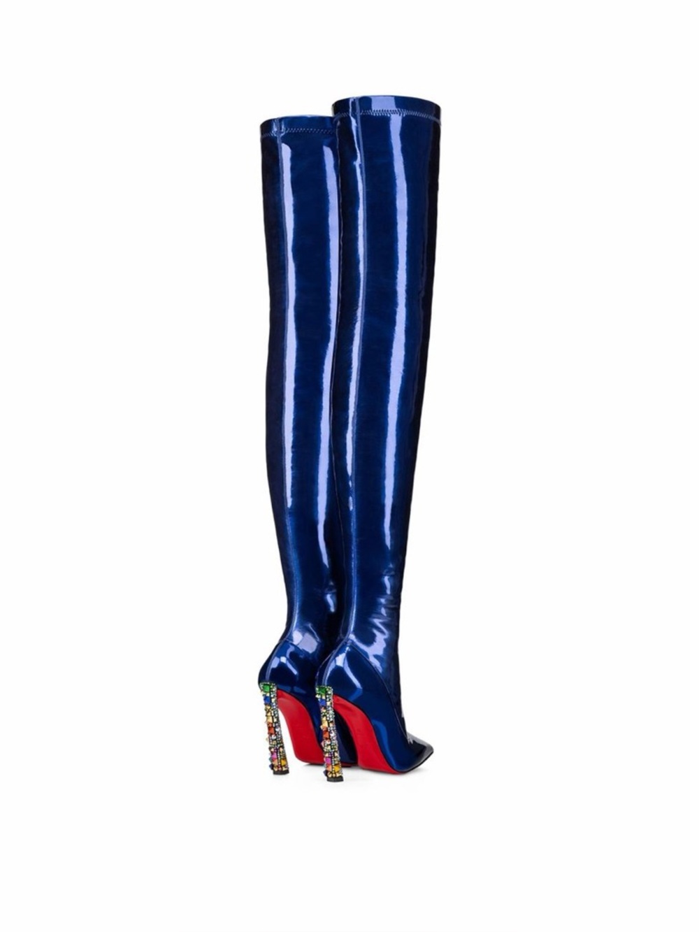 Christian Louboutin x Marvel Superhero Cosmic Alta Thigh High Boots EU 38.5 - Picture 2 of 11